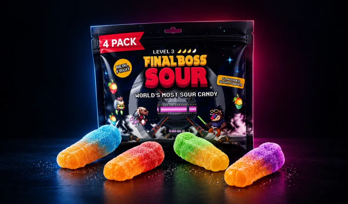 Final Boss Sour Candy 4-Pack
